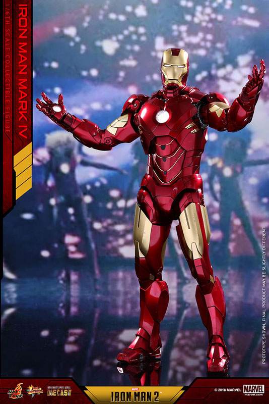 Movie Masterpiece DIECAST "Iron Man 2" 1/6 Scale Figure Iron Man Mark. 4 | animota