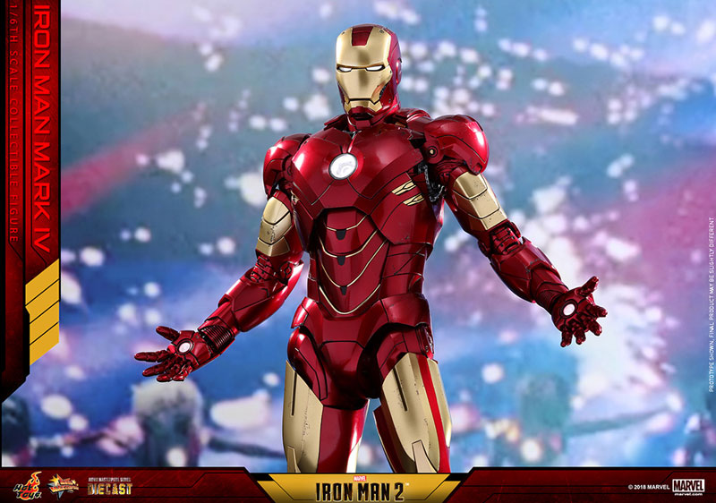 Movie Masterpiece DIECAST "Iron Man 2" 1/6 Scale Figure Iron Man Mark. 4 | animota