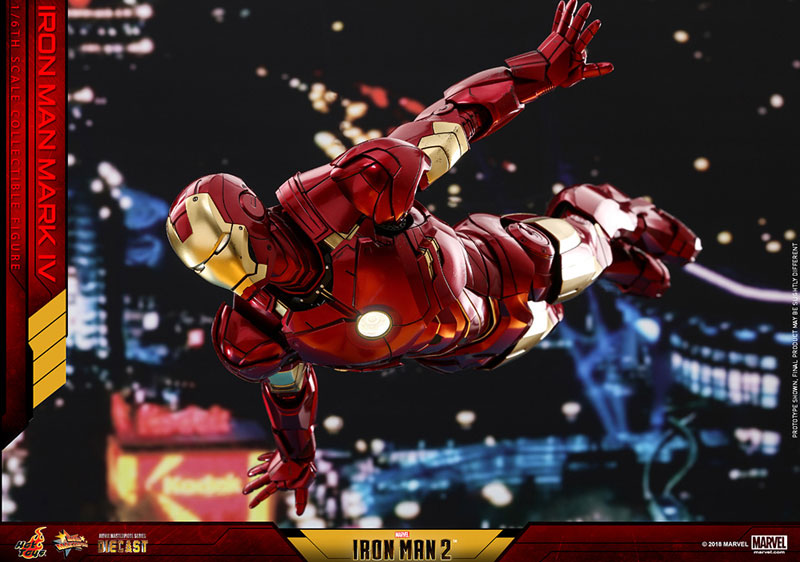 Movie Masterpiece DIECAST "Iron Man 2" 1/6 Scale Figure Iron Man Mark. 4 | animota