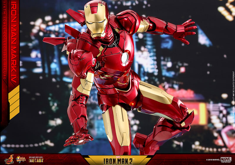 Movie Masterpiece DIECAST "Iron Man 2" 1/6 Scale Figure Iron Man Mark. 4 | animota