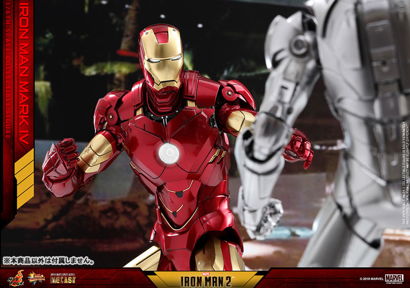 Movie Masterpiece DIECAST "Iron Man 2" 1/6 Scale Figure Iron Man Mark. 4 | animota