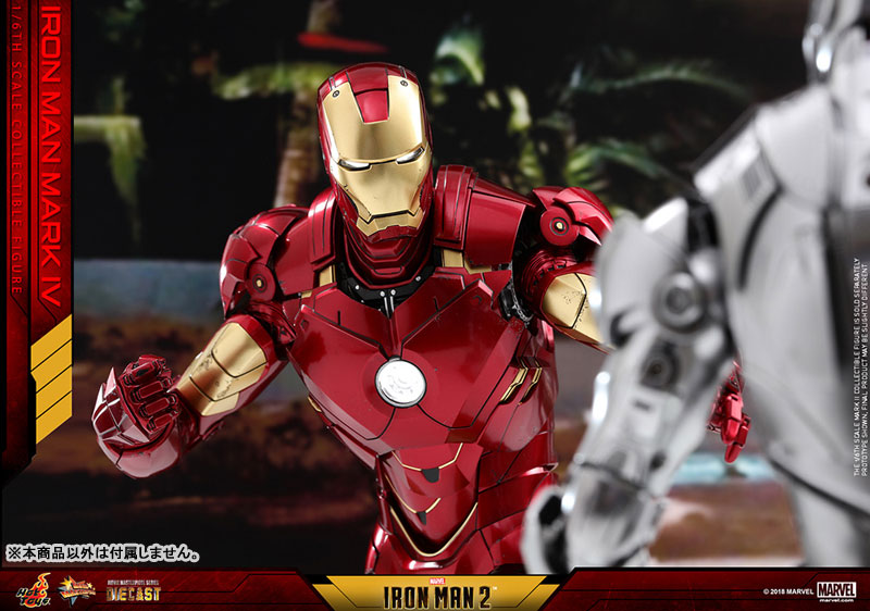 Movie Masterpiece DIECAST "Iron Man 2" 1/6 Scale Figure Iron Man Mark. 4 | animota