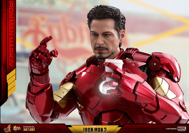 Movie Masterpiece DIECAST "Iron Man 2" 1/6 Scale Figure Iron Man Mark. 4 | animota