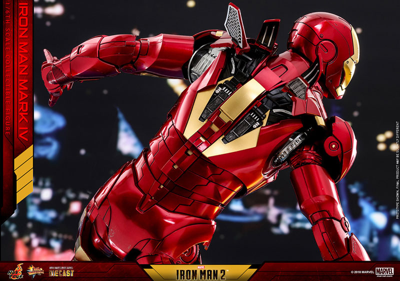 Movie Masterpiece DIECAST "Iron Man 2" 1/6 Scale Figure Iron Man Mark. 4 | animota