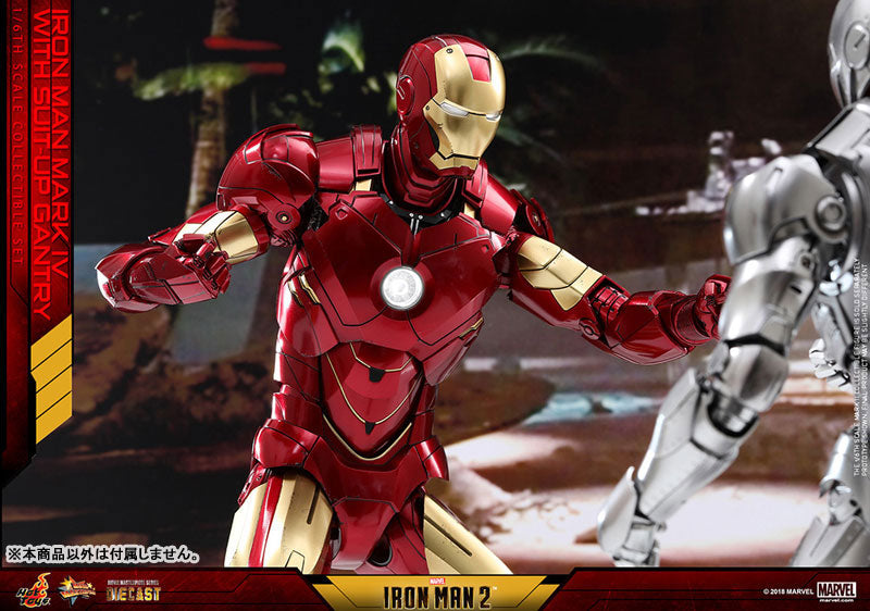 Movie Masterpiece DIECAST "Iron Man 2" 1/6 Scale Figure Iron Man Mark. 4 (w/Suit-Up Gantry)