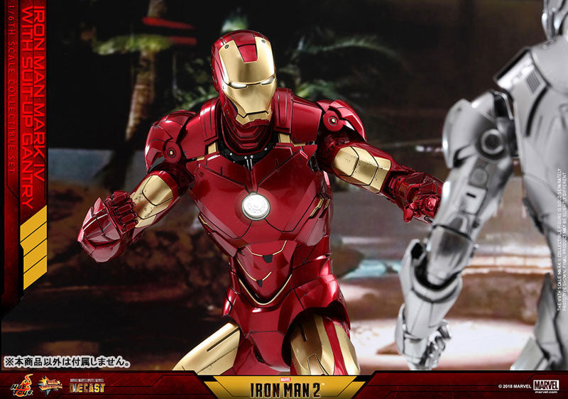 Movie Masterpiece DIECAST "Iron Man 2" 1/6 Scale Figure Iron Man Mark. 4 (w/Suit-Up Gantry)