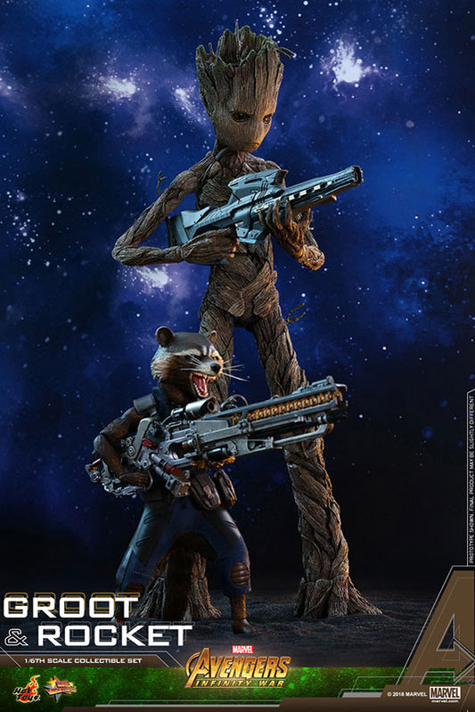 Movie Masterpiece "Avengers: Infinity War" 1/6 Scale Figure Groot & Rocket