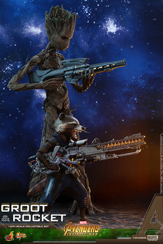 Movie Masterpiece "Avengers: Infinity War" 1/6 Scale Figure Groot & Rocket