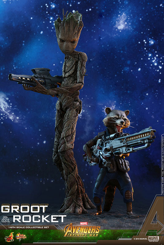 Movie Masterpiece "Avengers: Infinity War" 1/6 Scale Figure Groot & Rocket