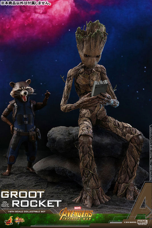 Movie Masterpiece "Avengers: Infinity War" 1/6 Scale Figure Groot & Rocket