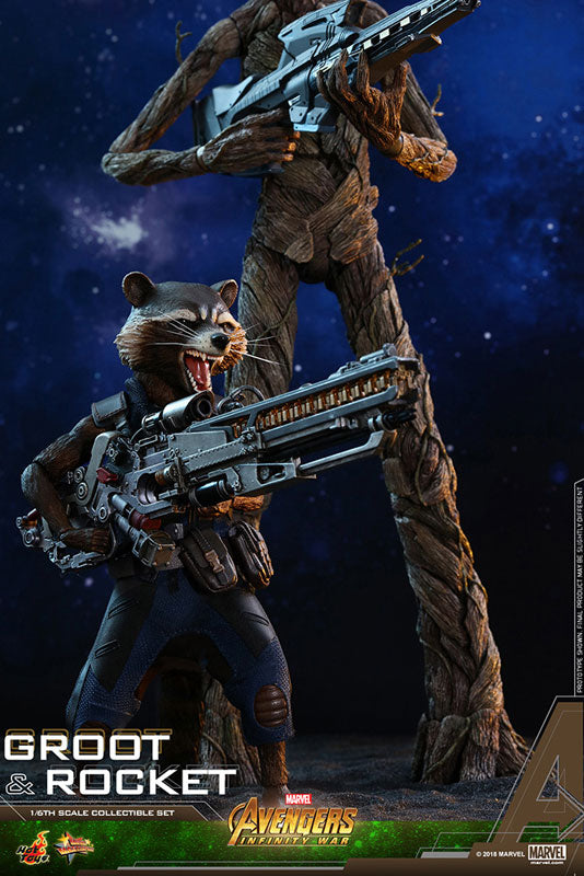 Movie Masterpiece "Avengers: Infinity War" 1/6 Scale Figure Groot & Rocket