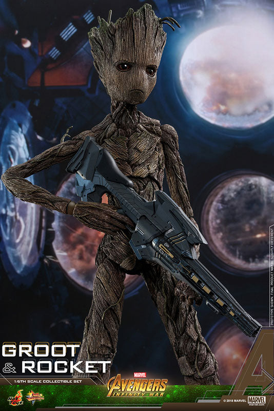 Movie Masterpiece "Avengers: Infinity War" 1/6 Scale Figure Groot & Rocket