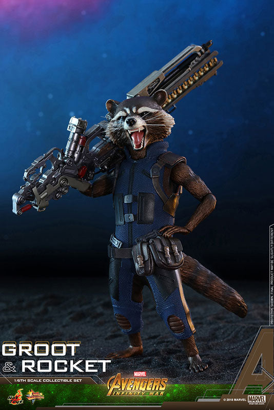 Movie Masterpiece "Avengers: Infinity War" 1/6 Scale Figure Groot & Rocket