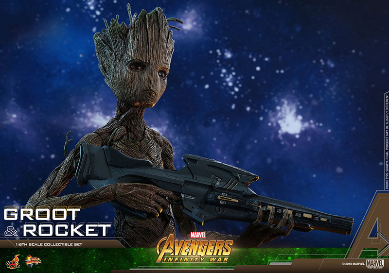 Movie Masterpiece "Avengers: Infinity War" 1/6 Scale Figure Groot & Rocket