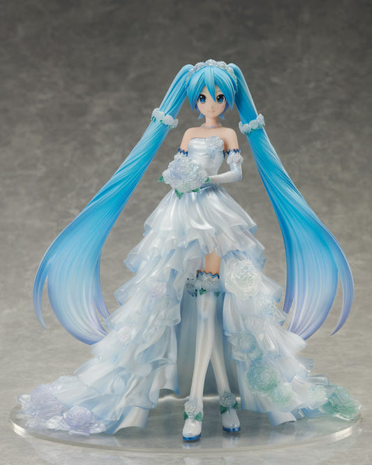 Figura completa de la serie vocal de personajes 01 Hatsune Miku en vestido de novia, versión 1/7