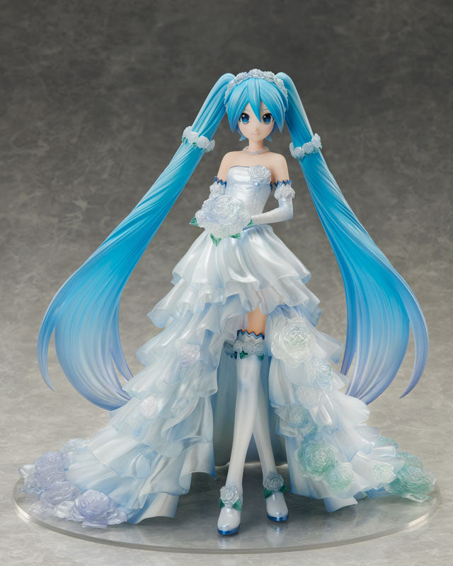 Figura completa de la serie vocal de personajes 01 Hatsune Miku en vestido de novia, versión 1/7