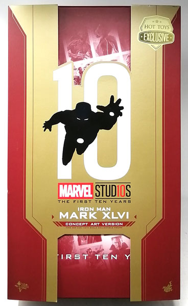 Movie Masterpiece DIECAST Marvel Studio 10th Anniversary 1/6 Scale Figure Iron Man Mark 46 (Concept Art Edition) [Avengers: Endgame Exclusive Store by Hot Toys Exclusive] | animota