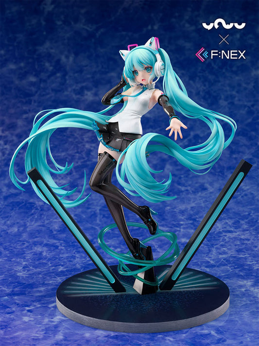 [YOWU x F:NEX] Hatsune Miku Cat Ear Headphone Ver. 1/7 Complete Figure, Action & Toy Figures, animota