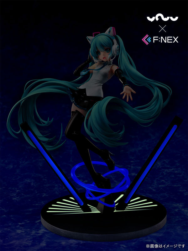 [YOWU x F:NEX] Hatsune Miku Cat Ear Headphone Ver. 1/7 Complete Figure, Action & Toy Figures, animota