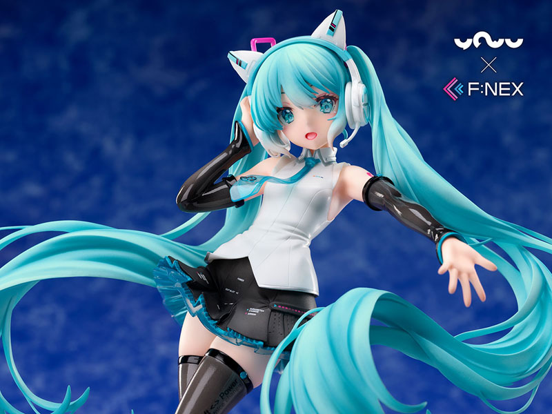 [YOWU x F:NEX] Hatsune Miku Cat Ear Headphone Ver. 1/7 Complete Figure, Action & Toy Figures, animota