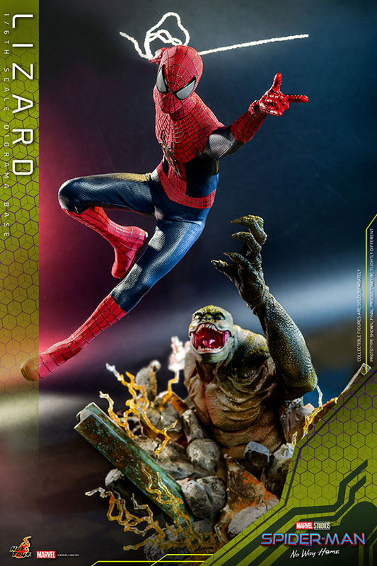 Movie Masterpiece "The Amazing Spider-Man 2" 1/6 The Amazing Spider-Man & Lizard (Diorama Base) Set