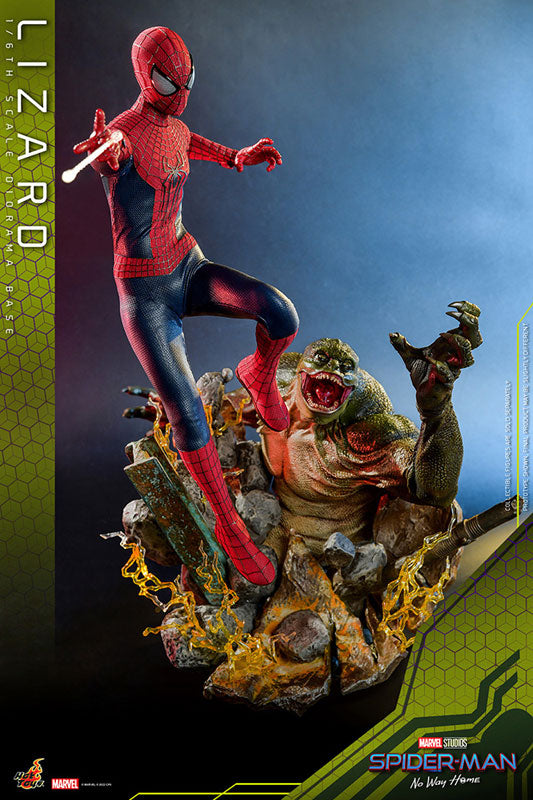 Movie Masterpiece "The Amazing Spider-Man 2" 1/6 The Amazing Spider-Man & Lizard (Diorama Base) Set