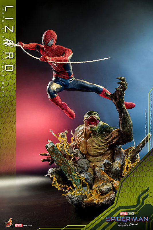 Movie Masterpiece "The Amazing Spider-Man 2" 1/6 The Amazing Spider-Man & Lizard (Diorama Base) Set