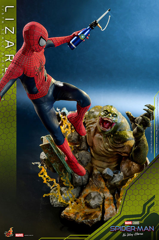 Movie Masterpiece "The Amazing Spider-Man 2" 1/6 The Amazing Spider-Man & Lizard (Diorama Base) Set