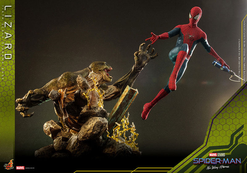 Movie Masterpiece "The Amazing Spider-Man 2" 1/6 The Amazing Spider-Man & Lizard (Diorama Base) Set