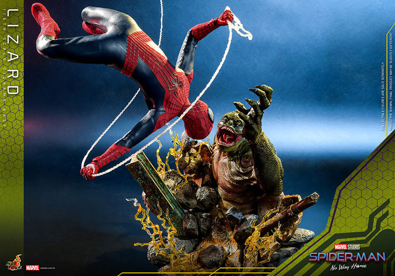 Movie Masterpiece "The Amazing Spider-Man 2" 1/6 The Amazing Spider-Man & Lizard (Diorama Base) Set