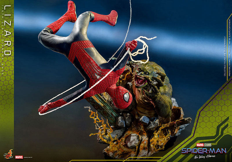 Movie Masterpiece "The Amazing Spider-Man 2" 1/6 The Amazing Spider-Man & Lizard (Diorama Base) Set