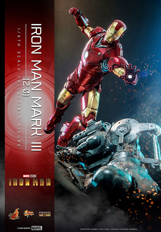 Movie Masterpiece DIECAST "Iron Man" 1/6 Scale Figure Iron Man Mark. 3 (2.0 Ver.)