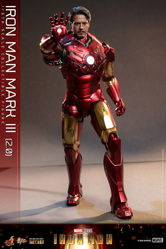 Movie Masterpiece DIECAST "Iron Man" 1/6 Scale Figure Iron Man Mark. 3 (2.0 Ver.)