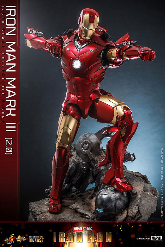 Movie Masterpiece DIECAST "Iron Man" 1/6 Scale Figure Iron Man Mark. 3 (2.0 Ver.)