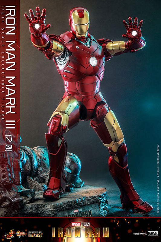 Movie Masterpiece DIECAST "Iron Man" 1/6 Scale Figure Iron Man Mark. 3 (2.0 Ver.)