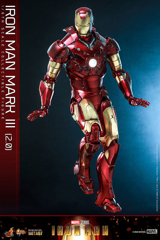 Movie Masterpiece DIECAST "Iron Man" 1/6 Scale Figure Iron Man Mark. 3 (2.0 Ver.)