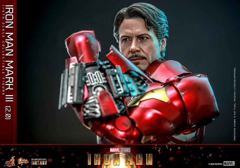 Movie Masterpiece DIECAST "Iron Man" 1/6 Scale Figure Iron Man Mark. 3 (2.0 Ver.)