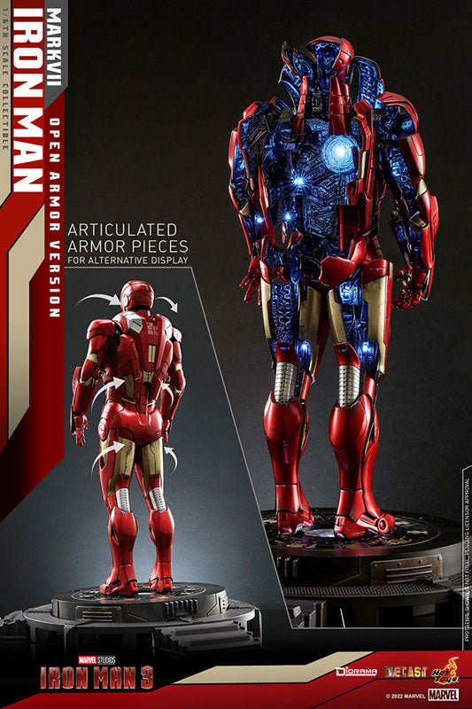 Movie Masterpiece DIECAST Iron Man Mark 7 Open Armor Edition