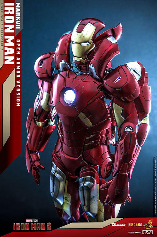 Movie Masterpiece DIECAST Iron Man Mark 7 Open Armor Edition