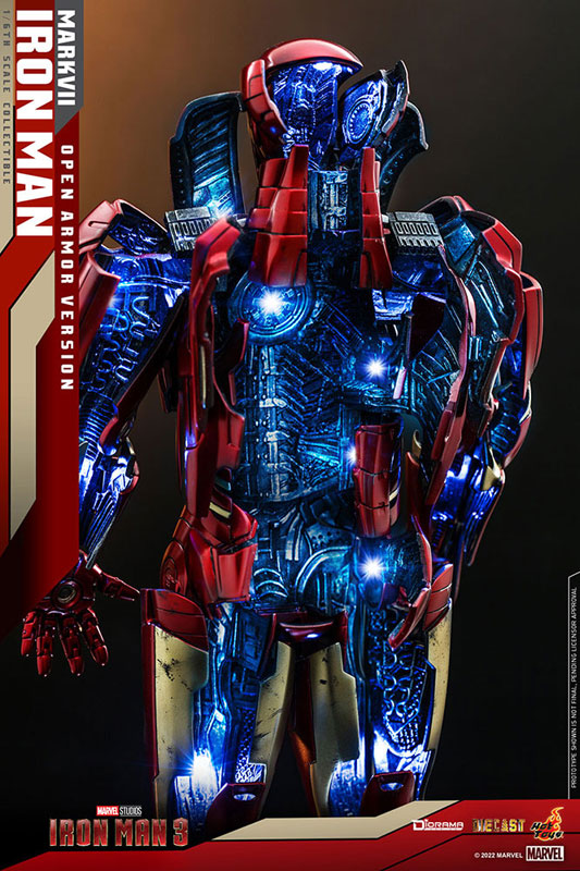 Movie Masterpiece DIECAST Iron Man Mark 7 Open Armor Edition