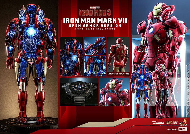 Movie Masterpiece DIECAST Iron Man Mark 7 Open Armor Edition