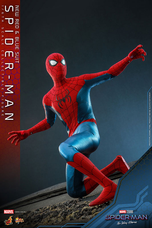 Movie Masterpiece "Spider-Man: No Way Home" 1/6 Scale Figure Spider-Man (New Red & Blue Suit)