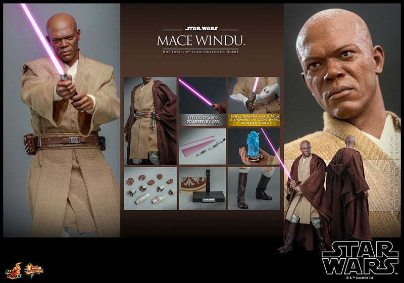 Movie Masterpiece Star Wars EP2 1/6 Mace Windu