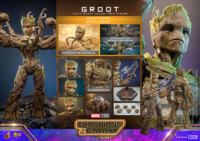 Movie Masterpiece "Guardians of the Galaxy: VOLUME 3" 1/6 Scale Figure Groot (Deluxe Ver.)