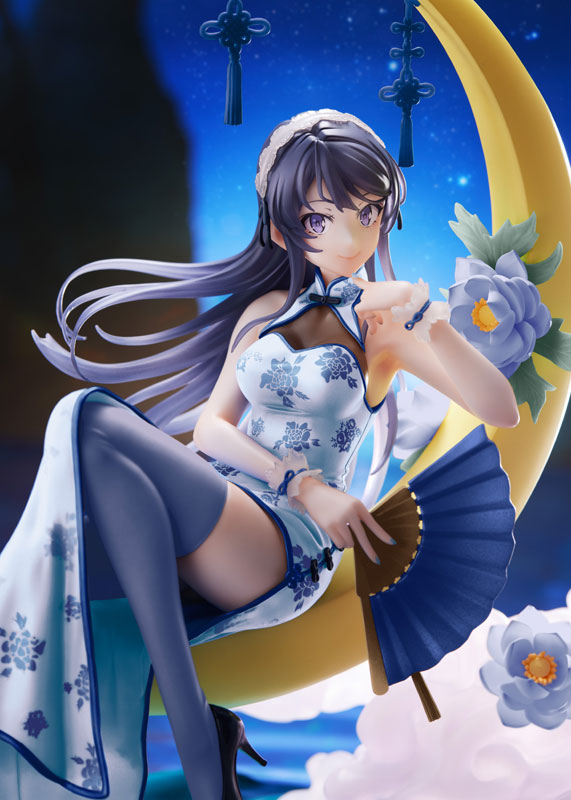 【Resale】Rascal Does Not Dream of Bunny Girl Senpai 1/7 Scale Figure -Mai Sakurajima (White Mandarin Dress Ver.), Action & Toy Figures, animota