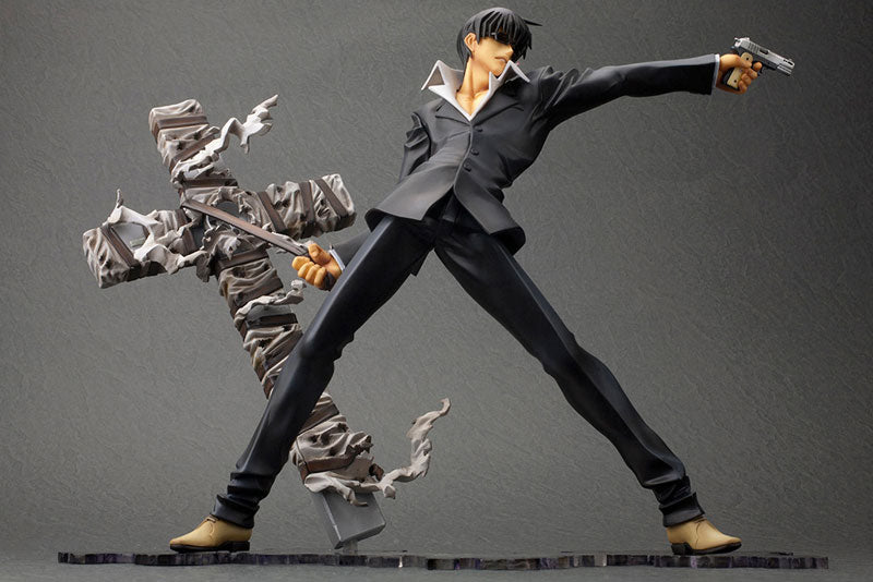 ARTFX J - Trigun the Movie: Badlands Rumble: Nicholas D. Wolfwood 1/8 Complete Figure, Action & Toy Figures, animota