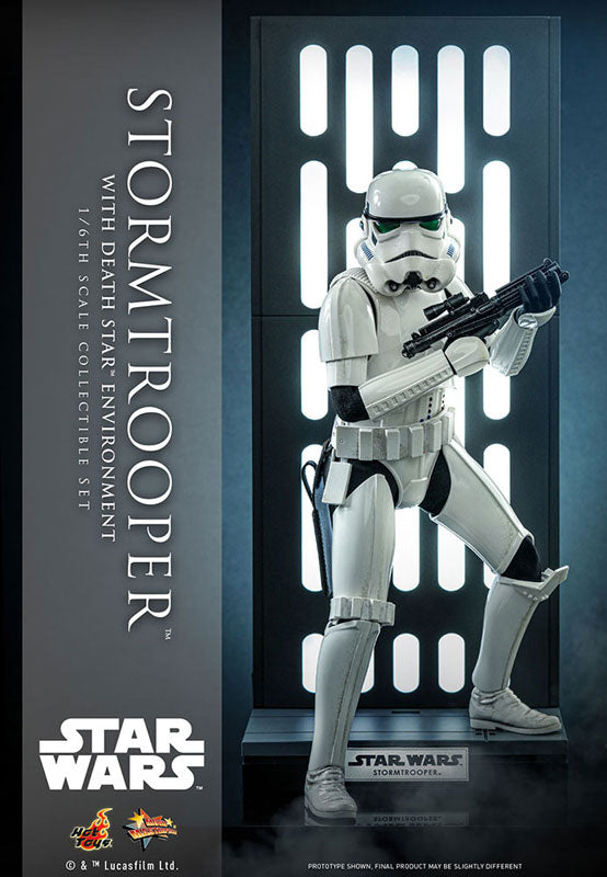 Movie Masterpiece "Star Wars" 1/6 Scale Figure Stormtrooper (w/Death Star's Backboard)