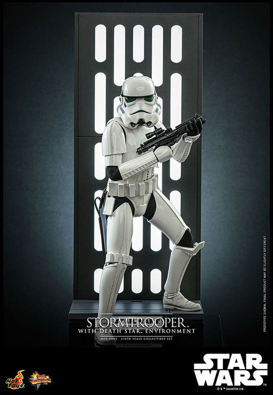 Movie Masterpiece "Star Wars" 1/6 Scale Figure Stormtrooper (w/Death Star's Backboard)