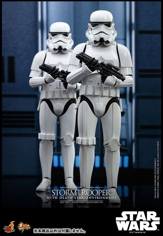 Movie Masterpiece "Star Wars" 1/6 Scale Figure Stormtrooper (w/Death Star's Backboard)