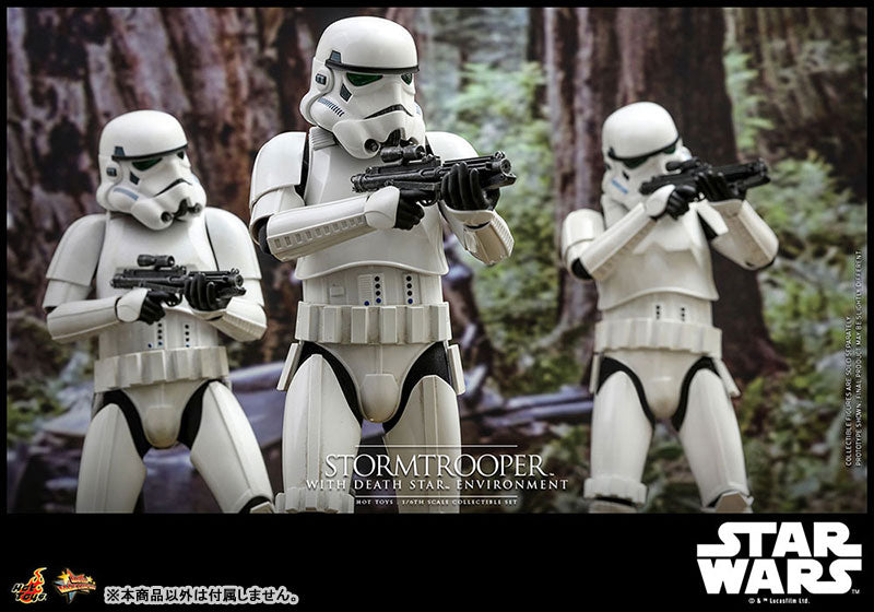 Movie Masterpiece "Star Wars" 1/6 Scale Figure Stormtrooper (w/Death Star's Backboard)